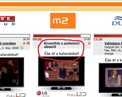 Parlamenti közvetítés - Élje át a kalandokat!